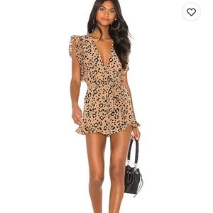 Lovers and Friends “Jill” Leopard print Romper